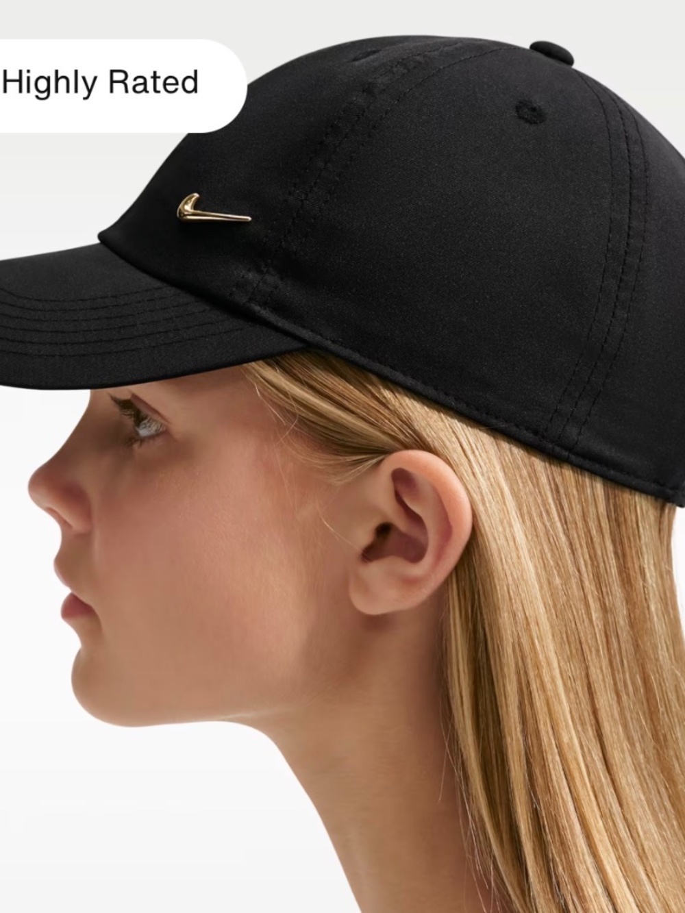 Nike Dri-FIT Club Kids Unstructured Metal Swoosh Cap Hat